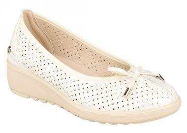 Μπαλαρίνες γυναικείες | Amarpies | ATL28335| Λευκό Ασημί - Amarpies - 